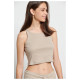 Bodytalk Γυναικεία αμάνικη μπλούζα Crop Top